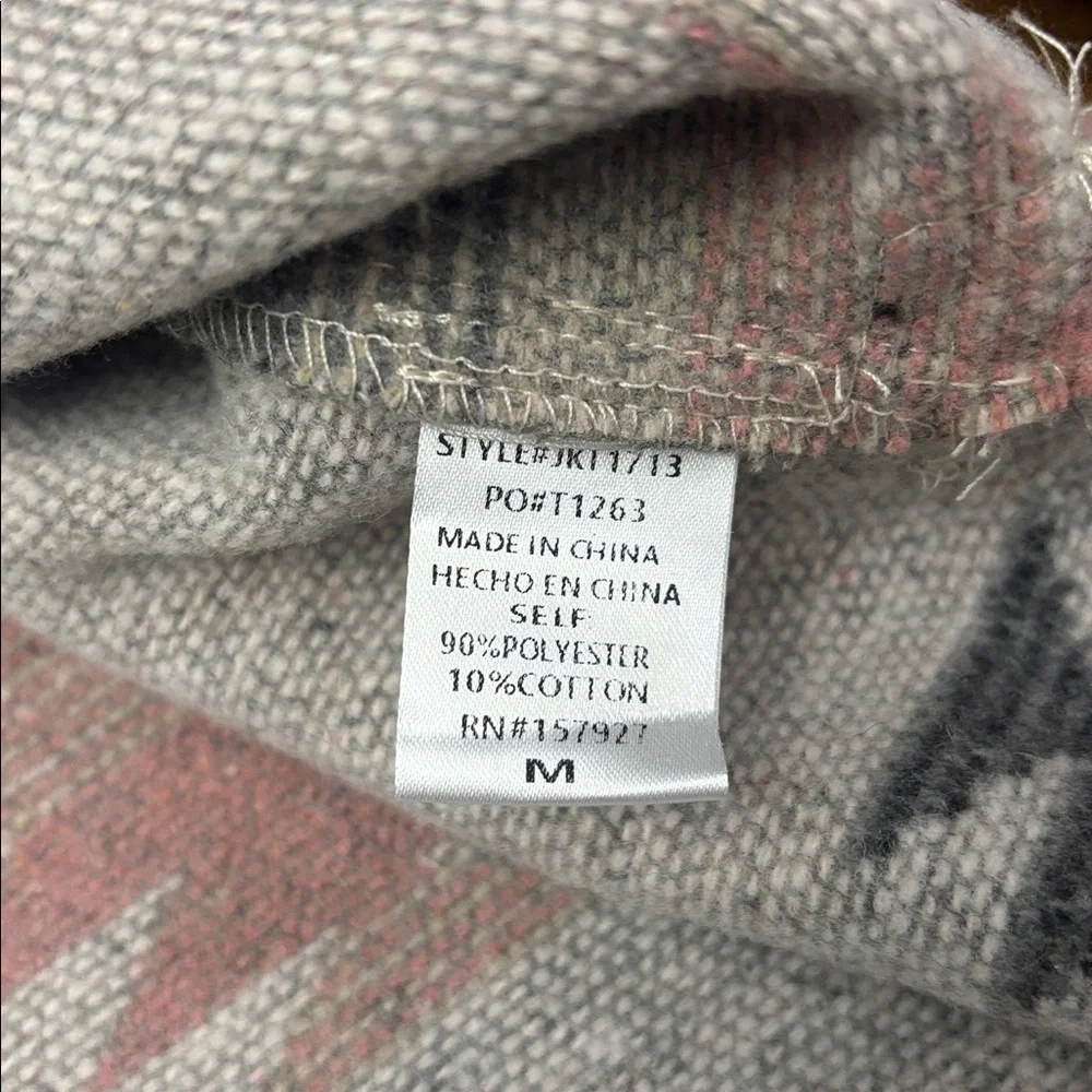 La Miel Aztec Patterned Button-Up Jacket - Picture 9 of 12